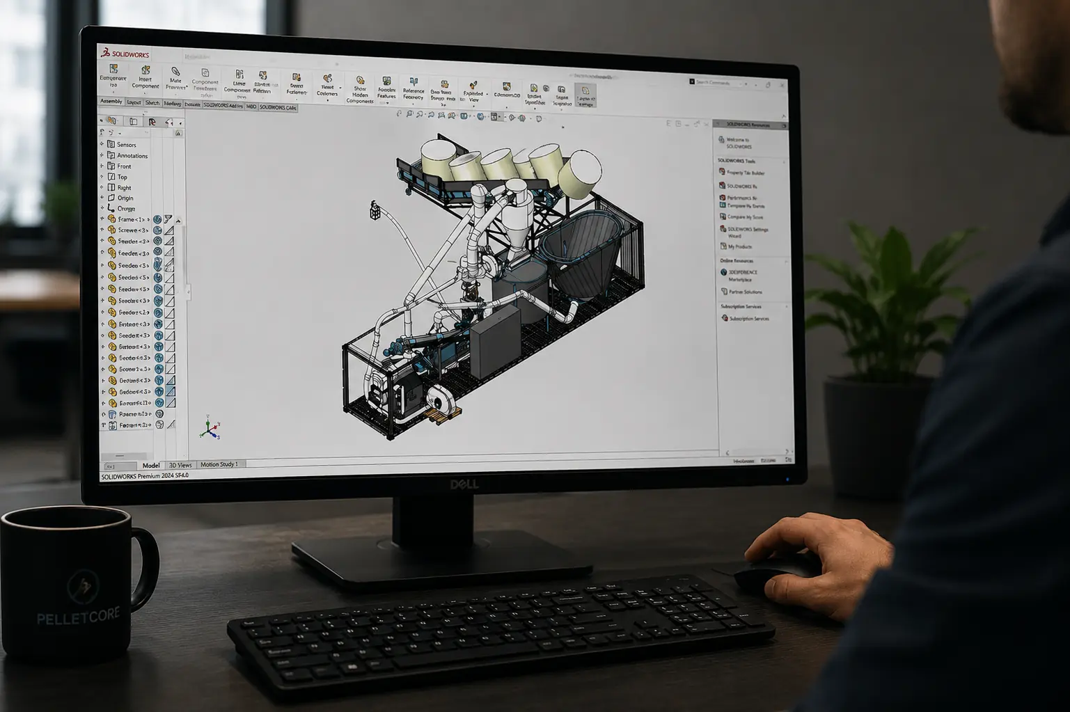 PelletCore equipment layout engineering